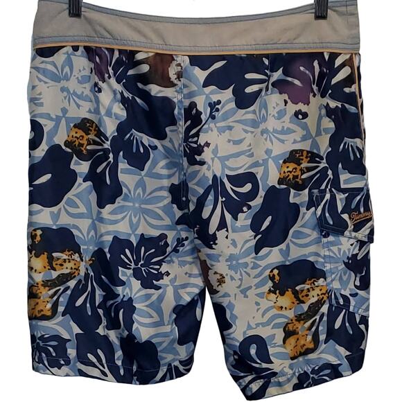 Tommy Bahama Relax Men's Floral Swim Board Shorts Size 34 - Picture 2 of 8